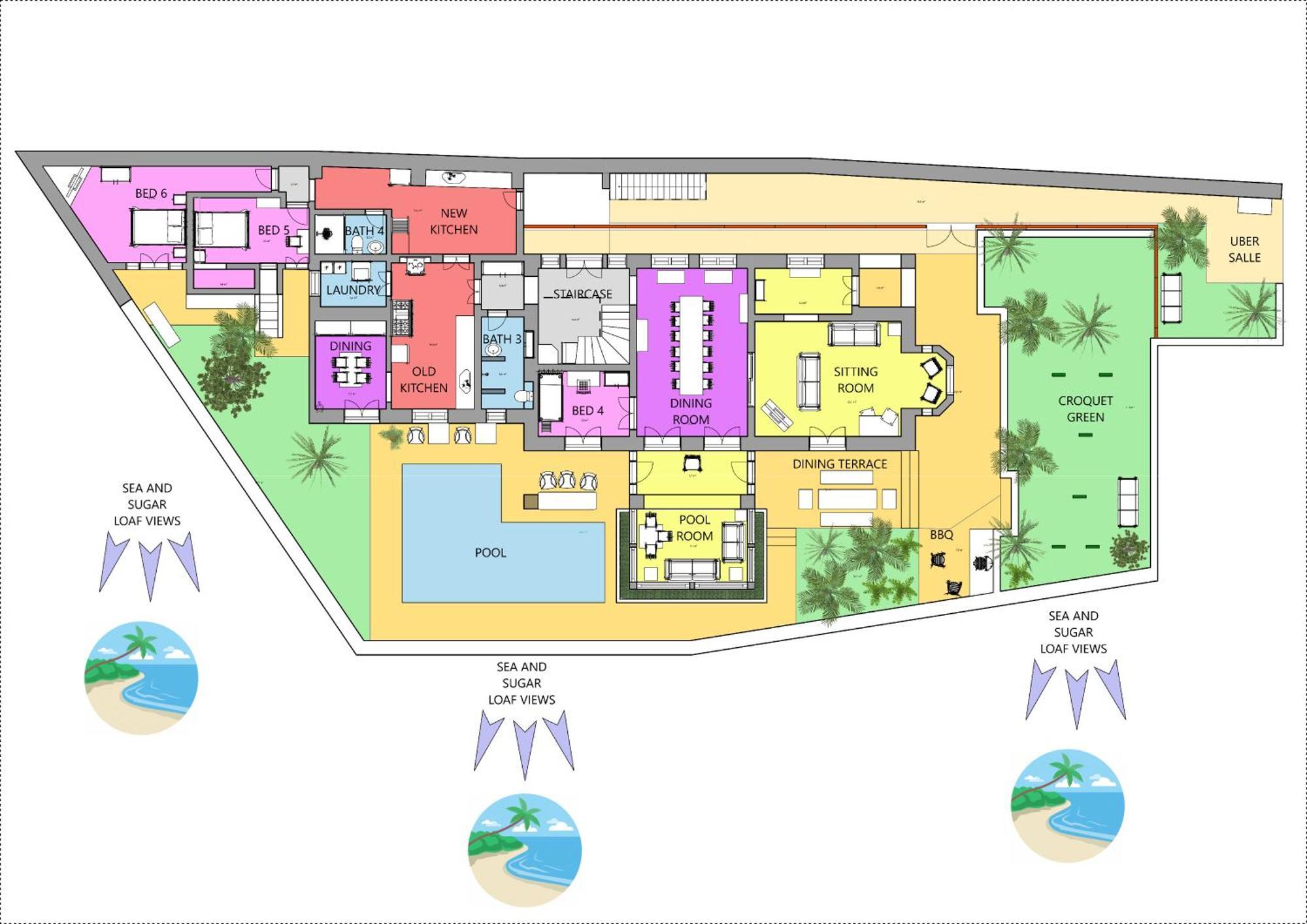 Villa St Teresa Do Porto: Harboursidevilla-seaviews-pool-bbq-starlink-6bedrm Río de Janeiro